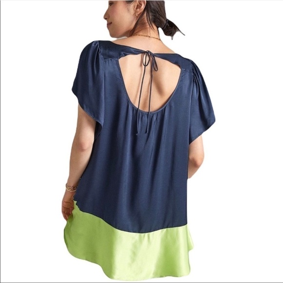 Anthropologie Maeve Color blocked Tunic Blouse XS - Picture 4 of 6